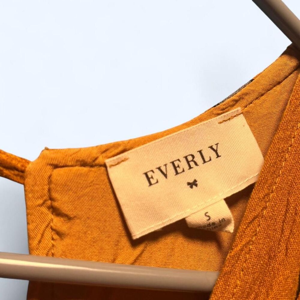 Everly-collective Women's Orange and Tan Dress